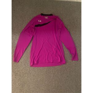 Under Armour Women’s M Pink Long‎ Sleeve HeatGear Sports Shirt